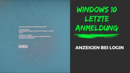 Letzte Anmeldung anzeigen bei Login