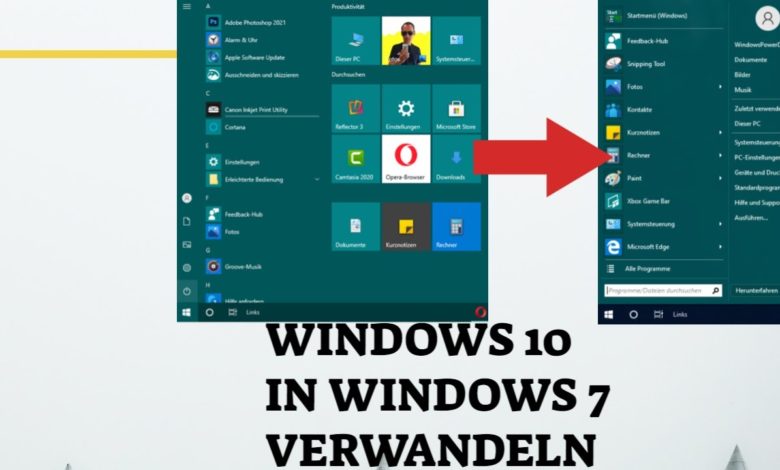 Windows 10 in Windows 7 verwandeln