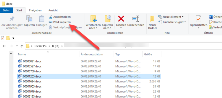 windows 10 dateipfad kopieren so geht