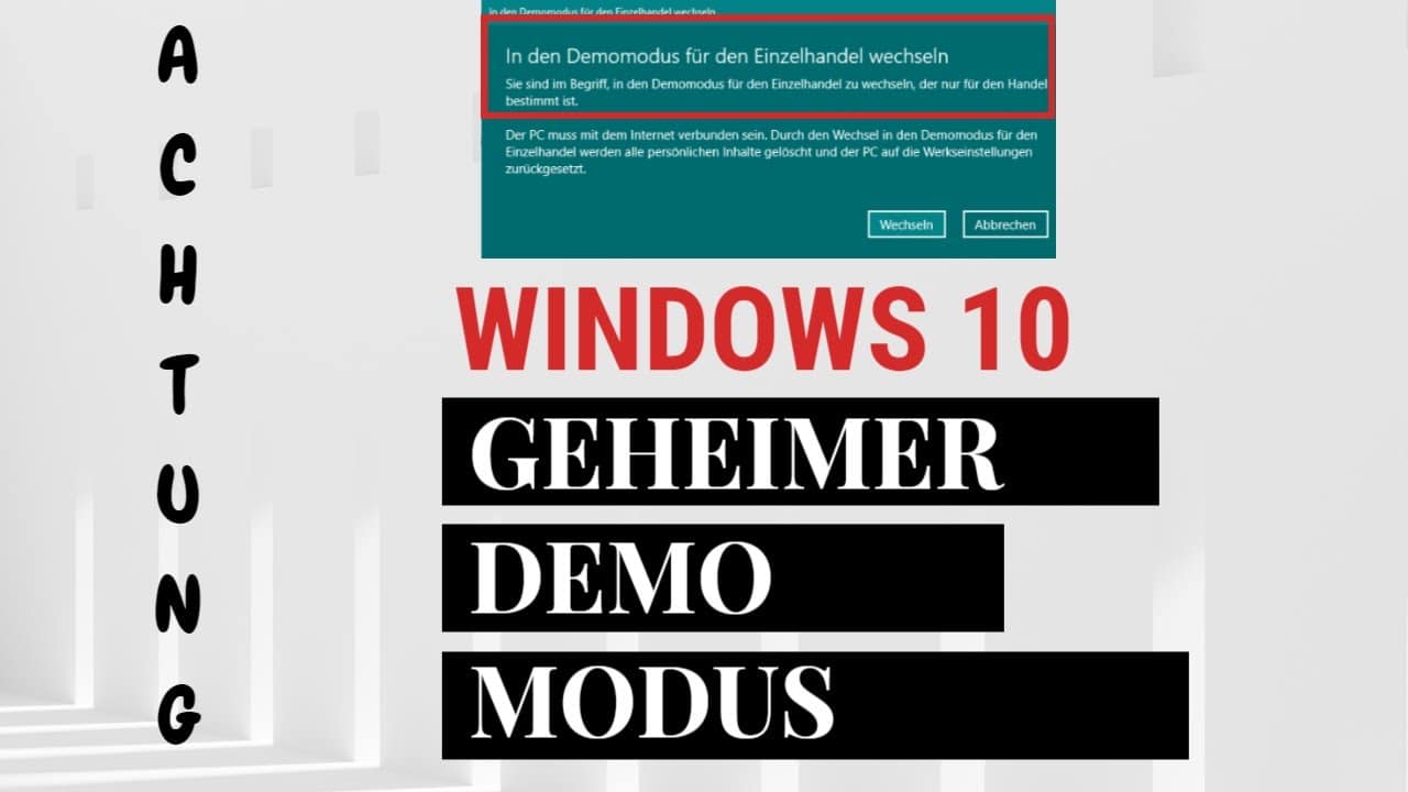 Geheimer Demo Mode Windows 10 aktivieren Geheimer Demo Mode Windows 10 aktivieren