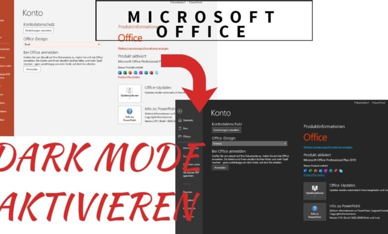Microsoft Office Dark Mode Microsoft Office Dark Mode