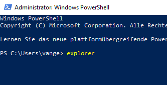 powershell datei manager