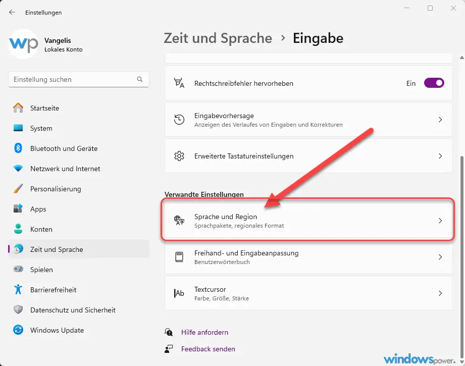 Sprache und Region