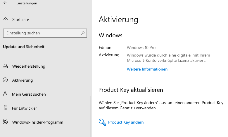 windows 10 aktivierung