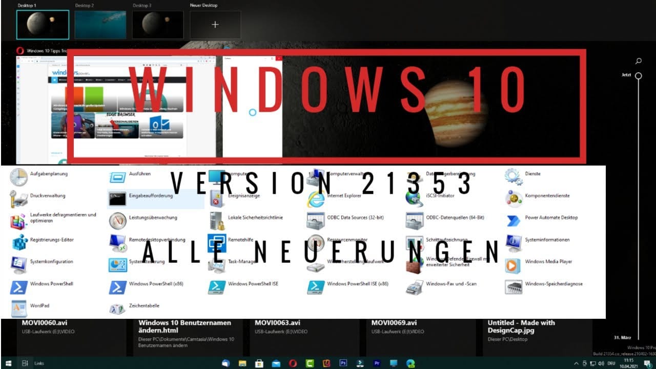 Windows 10 Version 21354 ALLE NEUERUNGEN Windows 10 Version 21354 ALLE NEUERUNGEN