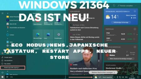 Windows 21364 Alle Neuerungen