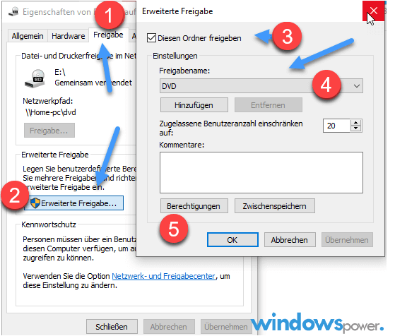 festplatte im netzwerk freigeben festplatte im netzwerk freigeben