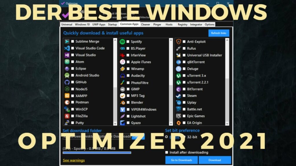 Der beste Windows Optimizer 2021