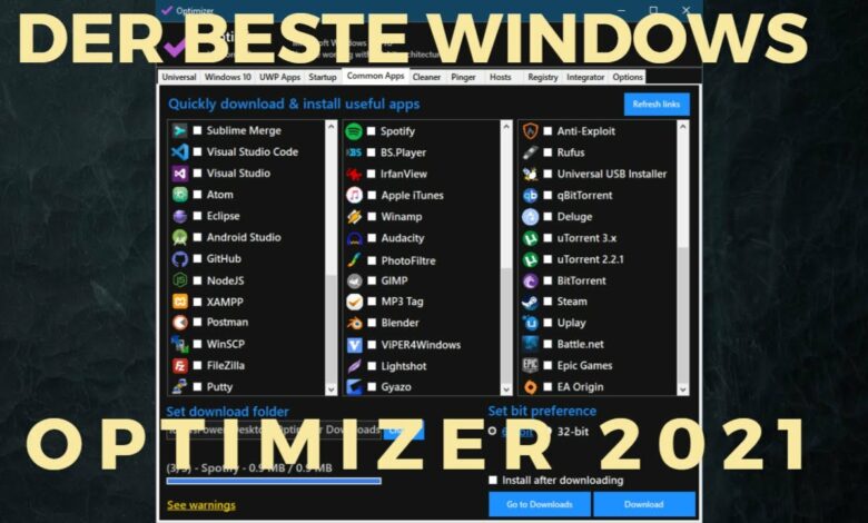Der beste Windows Optimizer 2021