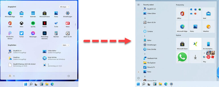 windows 11 startmenue aendern 1