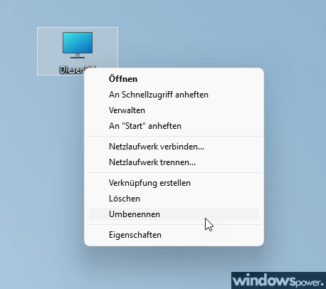 Dieser PC umbenenne Dieser PC umbenenne