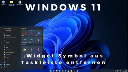 Windows 11 Widget Symbol aus Taskleiste entfernen