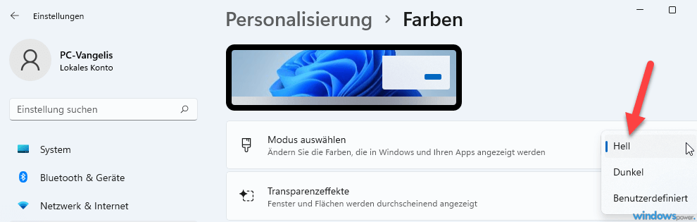 Deaktivieren Dark Mode Deaktivieren Dark Mode