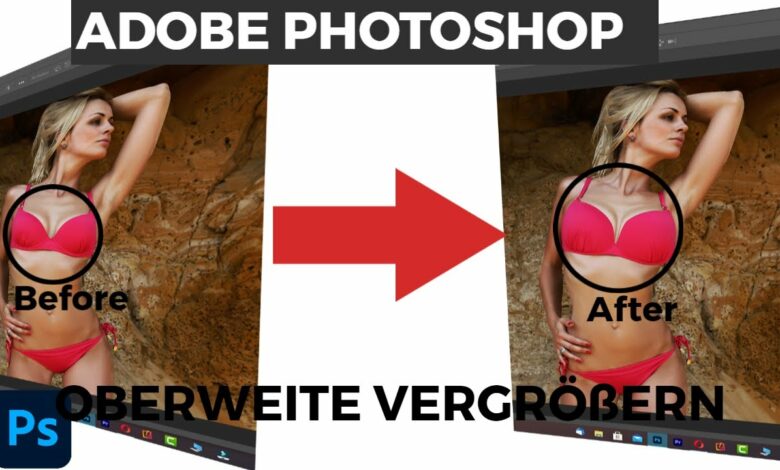 Oberweite vergroessern Adobe Photoshop