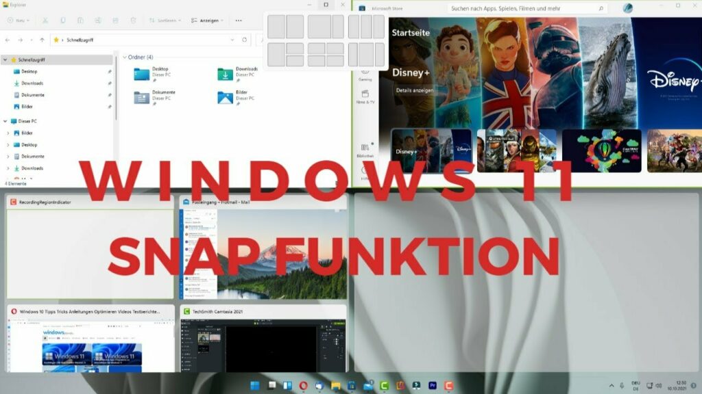 Windows 11 Snap Funktion
