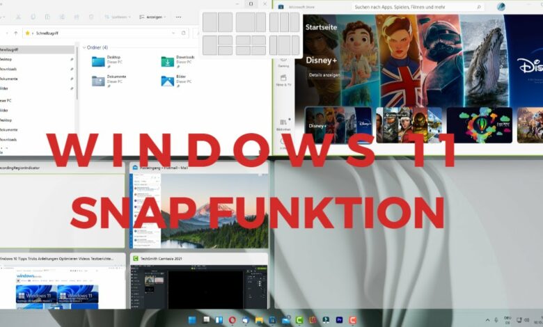 Windows 11 Snap Funktion Windows 11 Snap Funktion