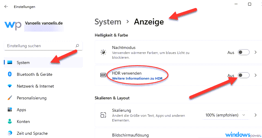 hdr aktivieren bei windows 11 hdr aktivieren bei windows 11