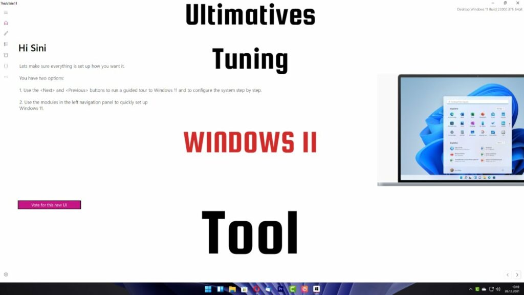 Windows 11 ultimatives Tuning Tool