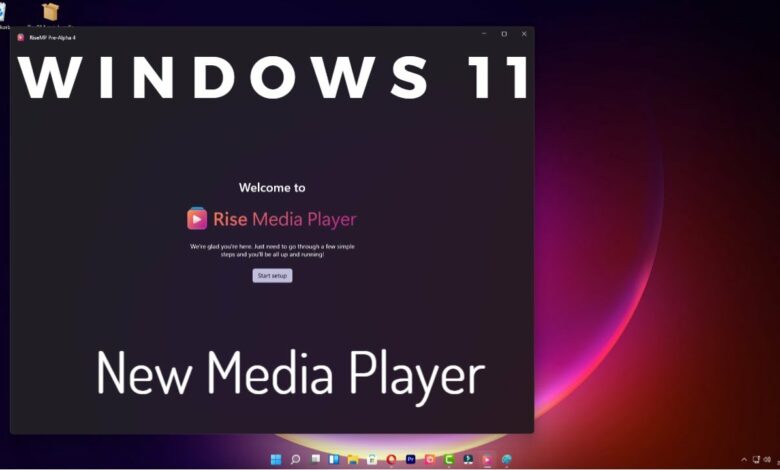 Neuen Rise Media Player installieren Windows 11