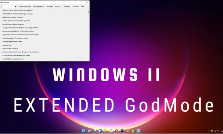Windows 11 Extended GodMode
