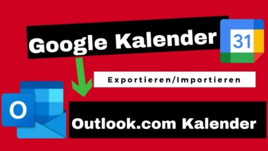 Google Kalender in Outlookcom Kalender importieren