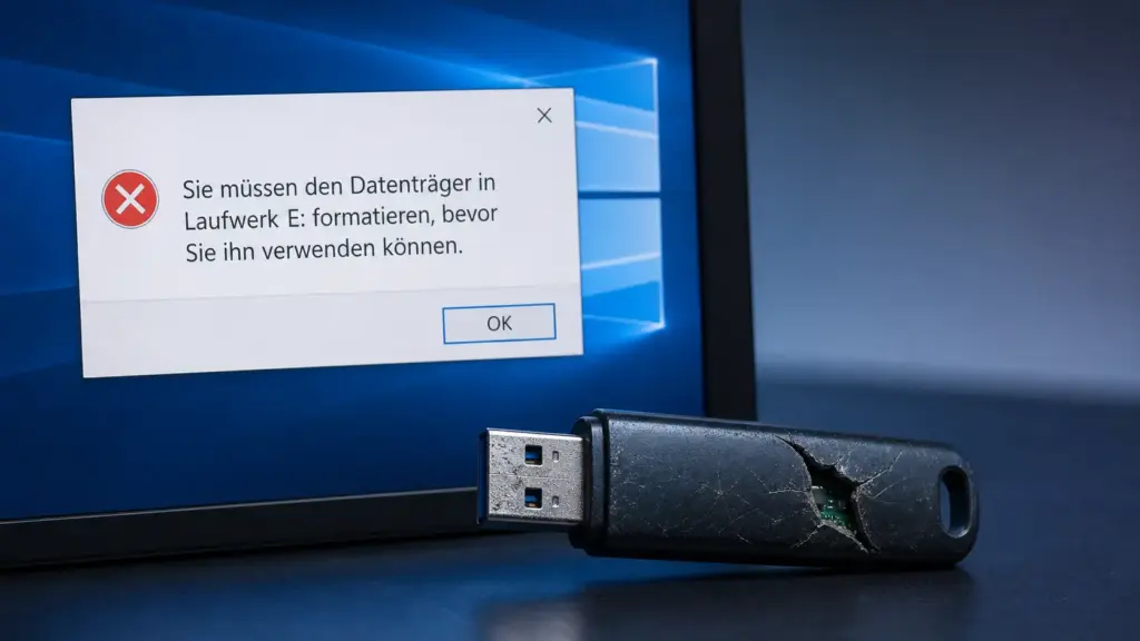 USB-Stick reparieren ohne Formatierung