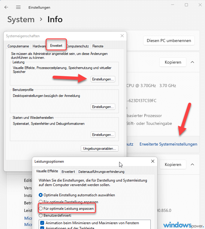 Visuelle Effekte abschalten Windows 11 startet langsam Visuelle Effekte abschalten Windows 11 startet langsam