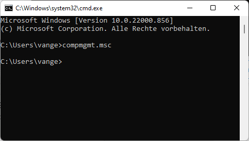 compmgmt Eingabeaufforderung compmgmt Eingabeaufforderung