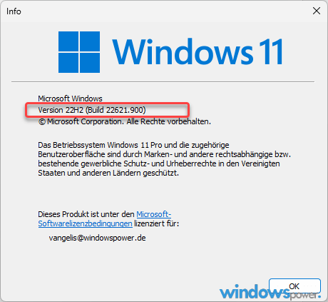 Welche Windows 11 Version habe ich