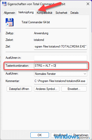 Programme mit Tastenkombinationen starten Programme mit Tastenkombinationen starten