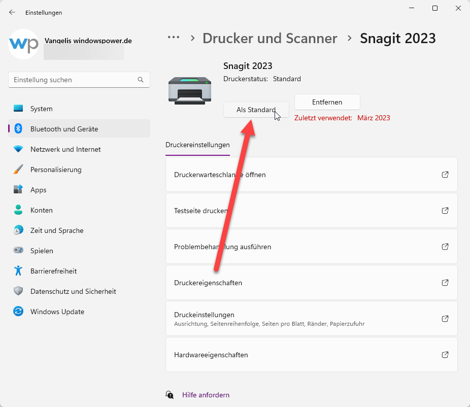 Standarddrucker in Windows 11 festlegen 2 Standarddrucker in Windows 11 festlegen