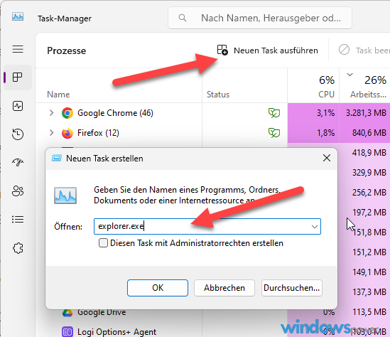Windows 11 Taskleiste verschwunden 3 wenn die Taskleiste nicht mehr angezeigt