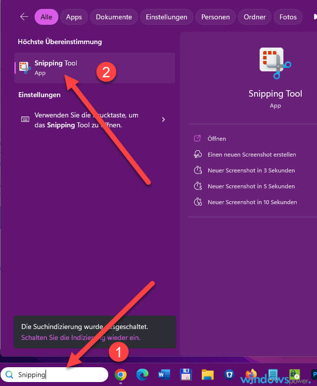 Windows 11 Screenshot erstellen Snipping Tool