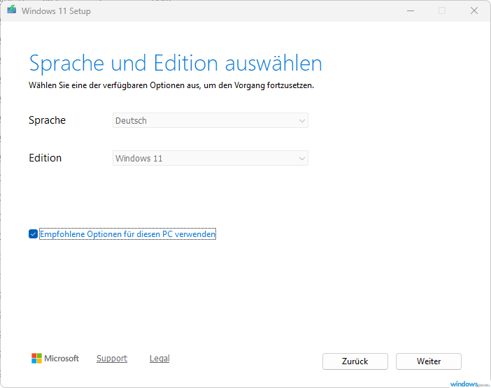 Media Creation Tool Windows 11 Download Startbildschirm