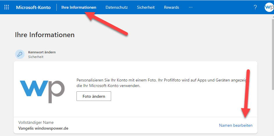 Windows 11 Benutzername ändern - so geht’s! 2 Benutzernamen eines Microsoft Kontos aendern