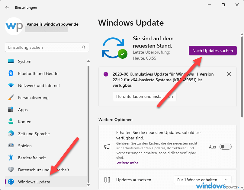 Microsoft Windows 11 reparieren Update herunterladen und installieren