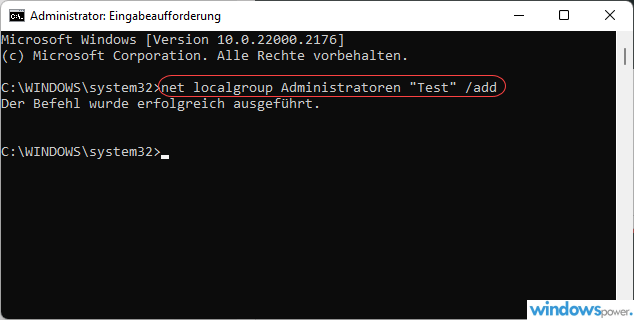So ändern Sie den Administrator in Windows 11 - so geht’s! 4 Verwenden der Eingabeaufforderung