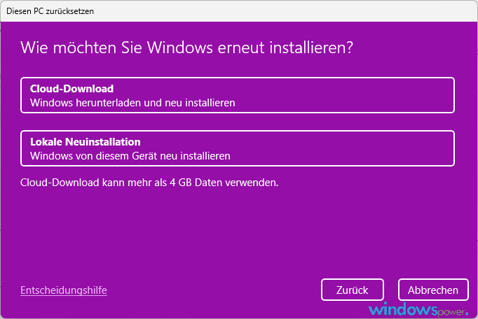 Windows 11 zurücksetzen für Verkauf - Werkseinstellungen 6 Windows 11 zurücksetzen für Verkauf Werkseinstellungen