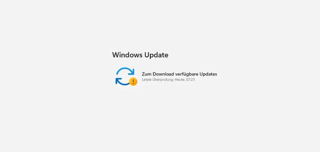 Windows 11 Update bleibt hängen