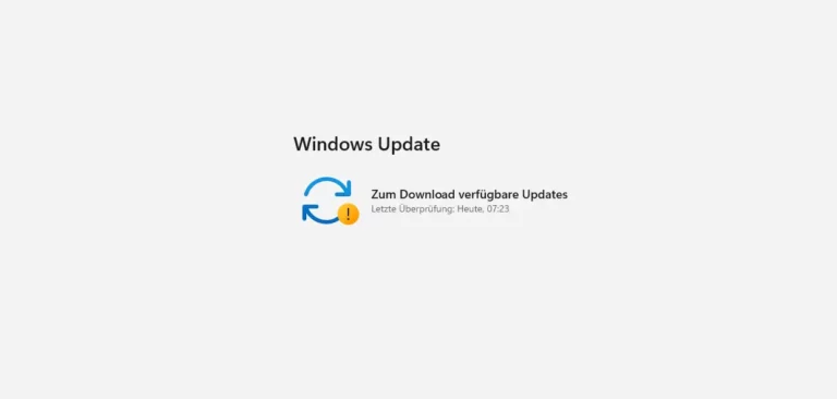 Windows 11 Update bleibt hängen