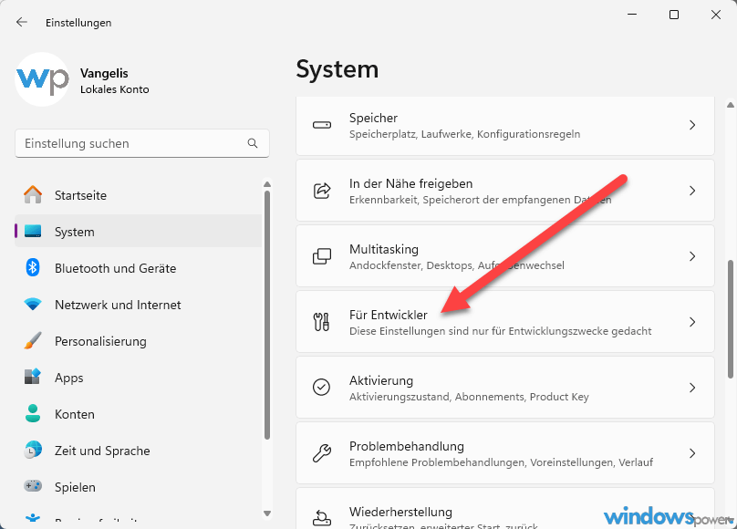 für Entwickler