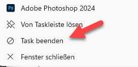 task beenden windows 11