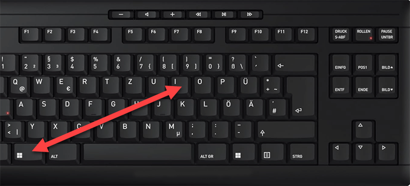 Windows 11 einstellungen Tasten Win i