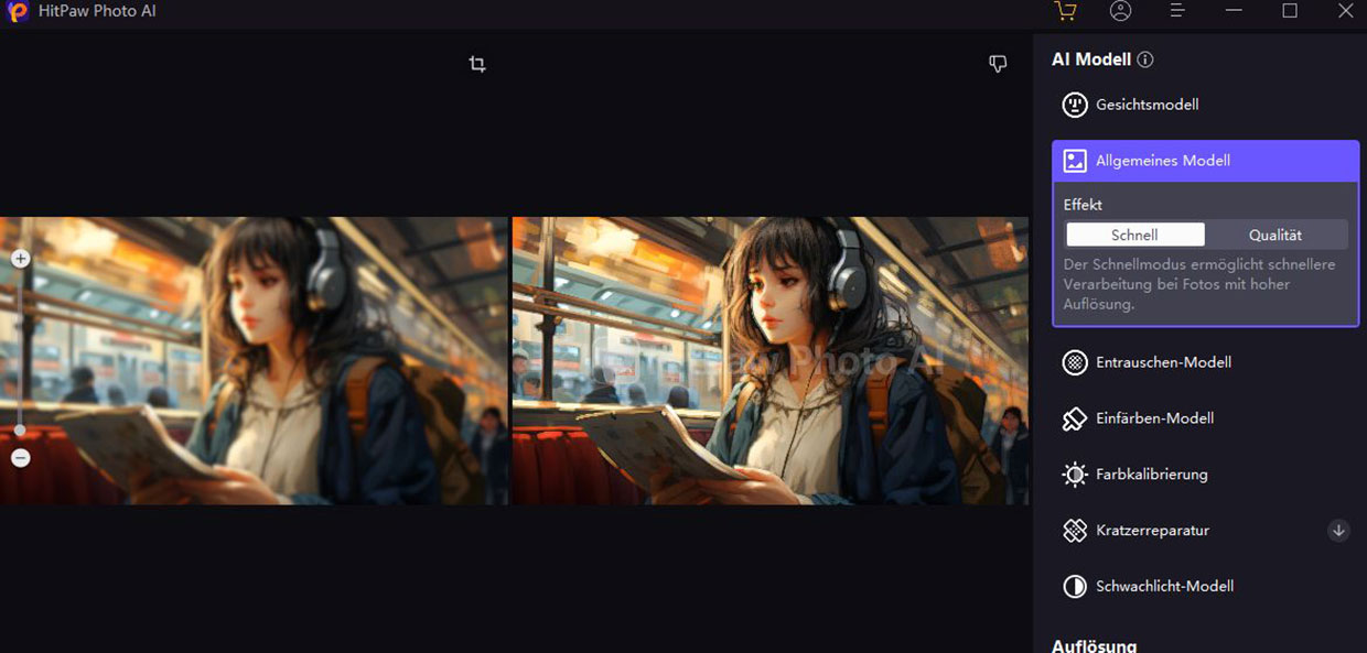 besser BildqualitÃ¤t mit HitPaw Photo Enhancer