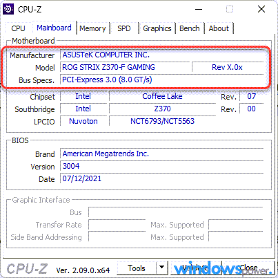 Mainboard Infos