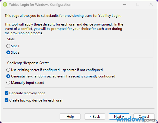 Yubico Login for Windows Configuration