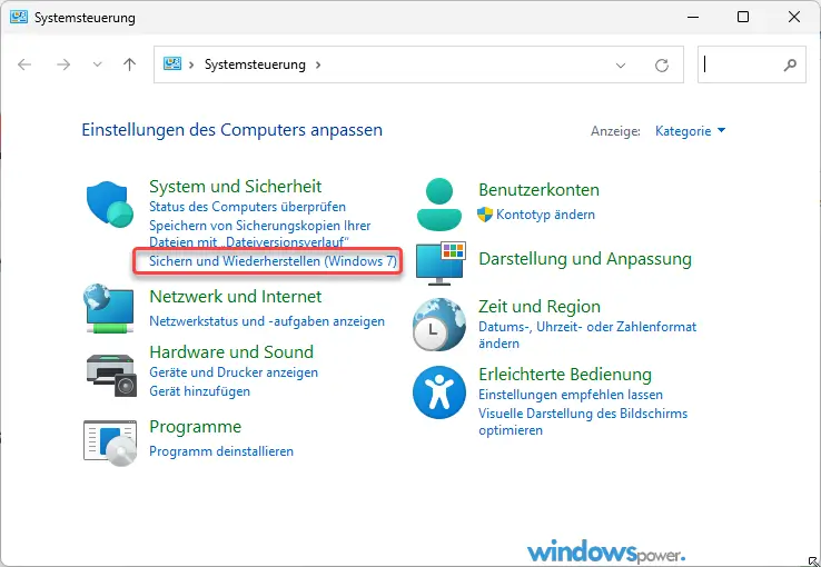 Sichern und wiederherstellen Windows 7 - Windows 11 Backup erstellen