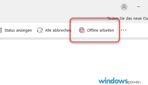 Outlook offline Modus deaktivieren aktivieren offline arbeiten