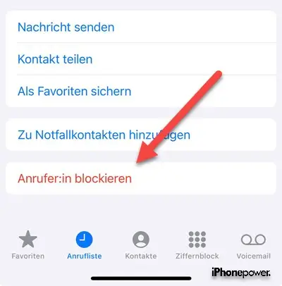 anrufer blockieren Anrufer blockieren