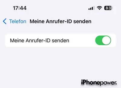 meine anrufer id senden Meine Anrufer ID senden